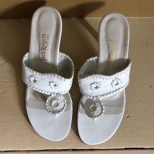 Vintage White with Heel Jack Rogers size 7 1/2